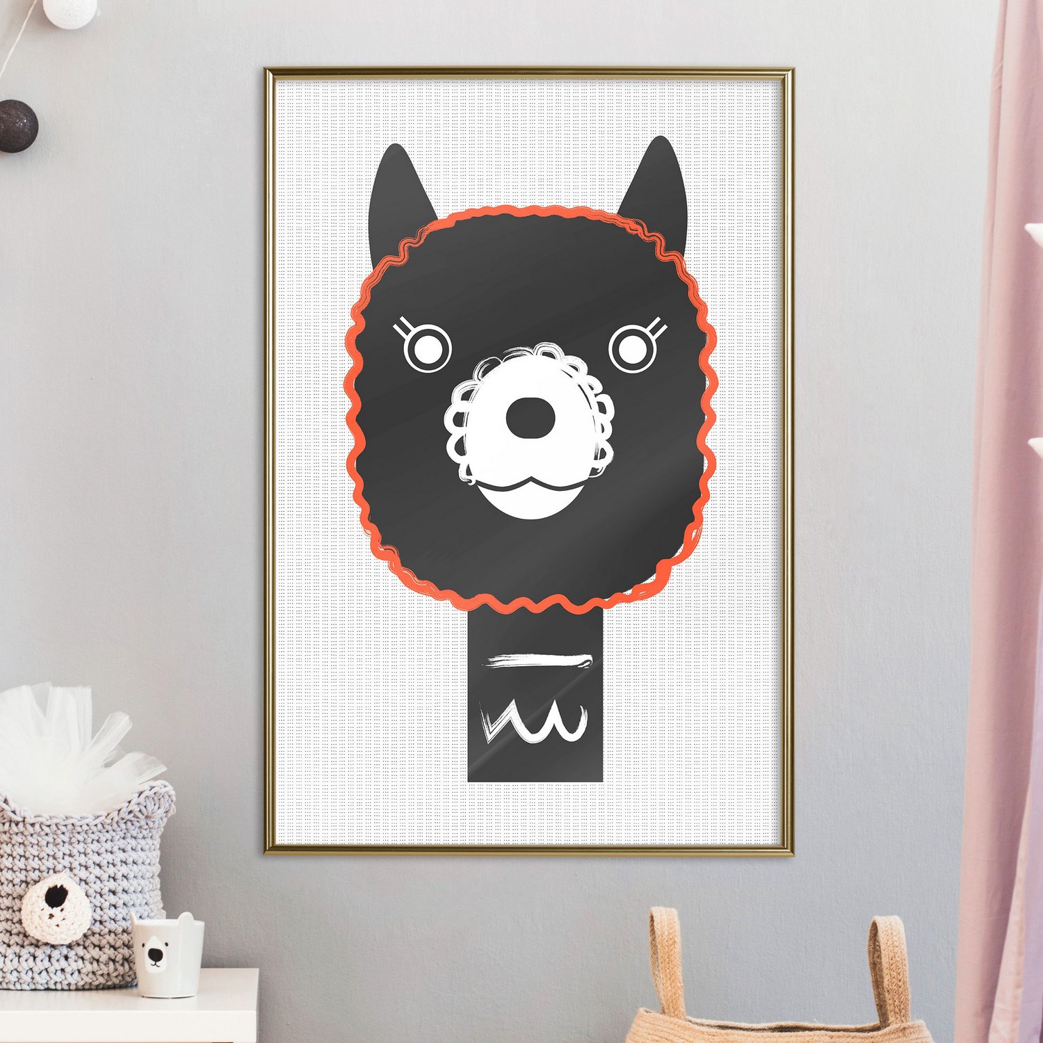 Poster Artgeist Affisch Decorative Alpaca