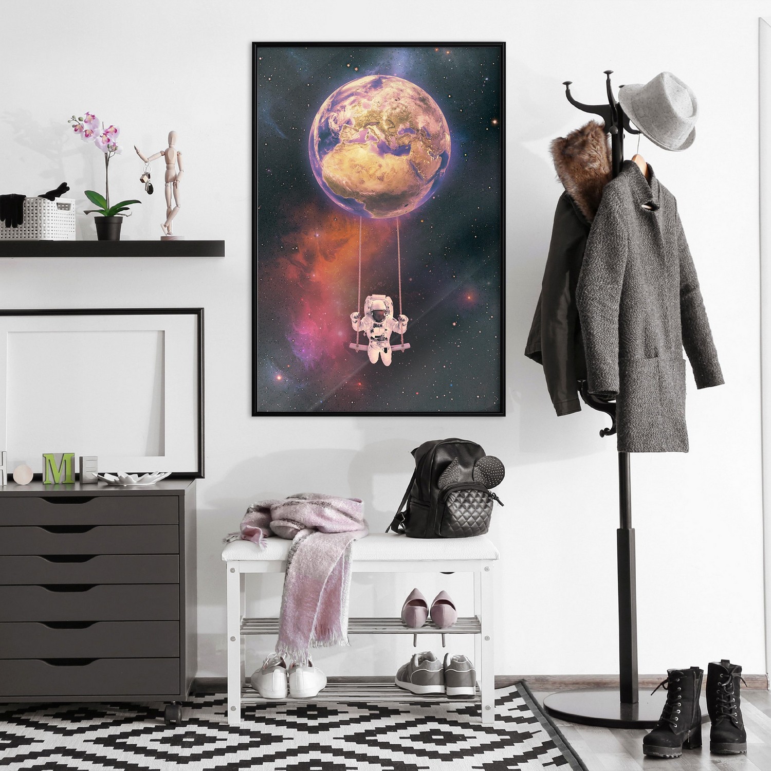 Poster Artgeist Affisch Space Swing