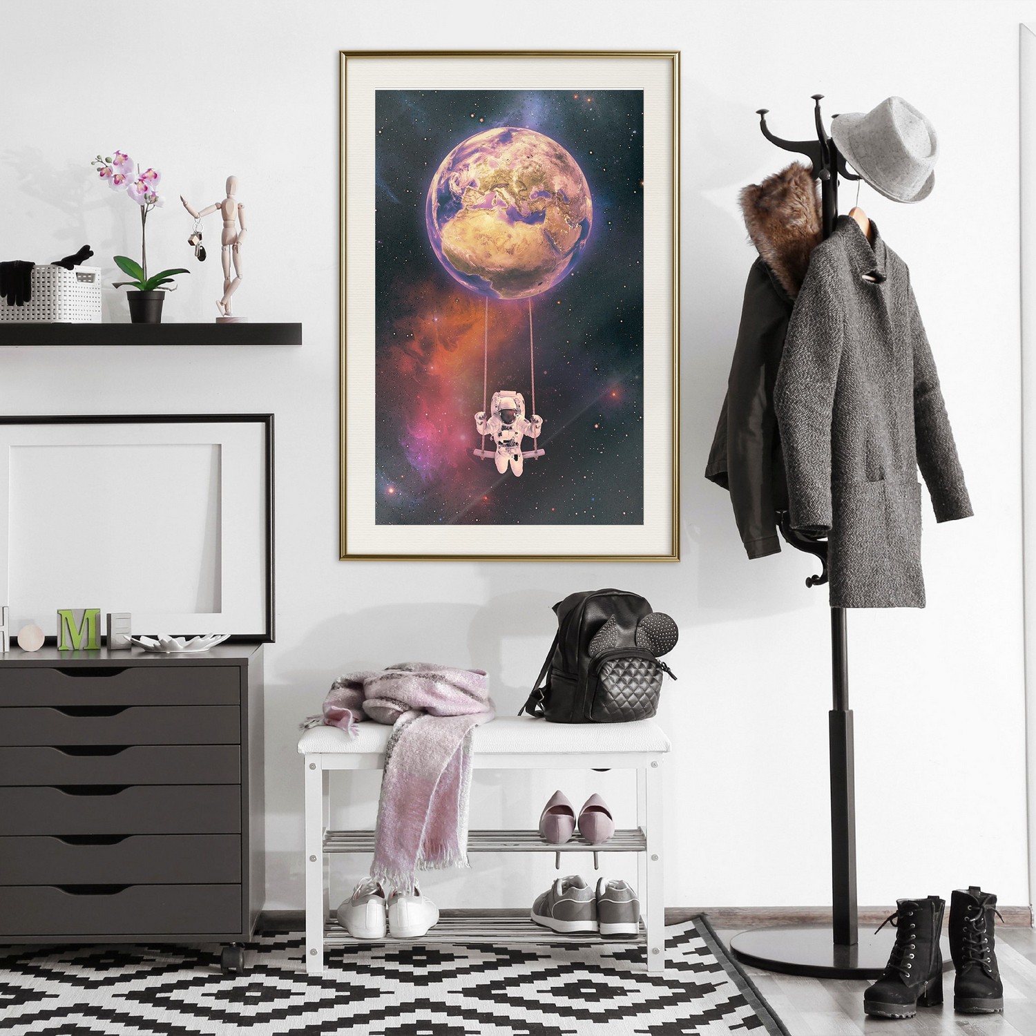Poster Artgeist Affisch Space Swing