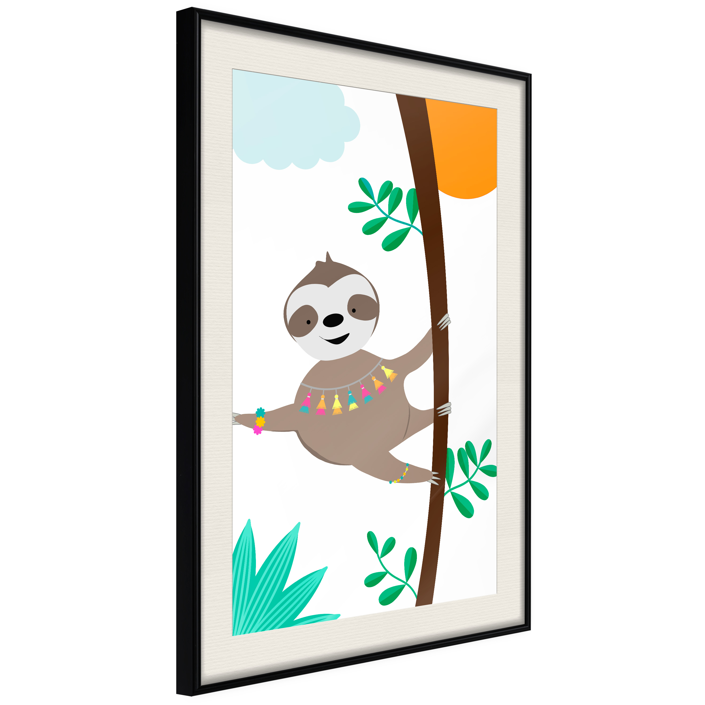 Poster Artgeist Affisch Happy Sloth