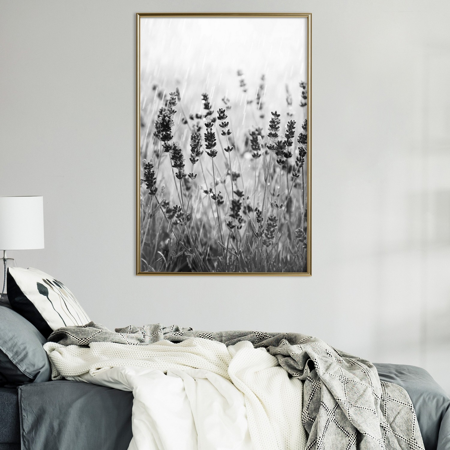 Poster Artgeist Affisch Lavender in the Rain