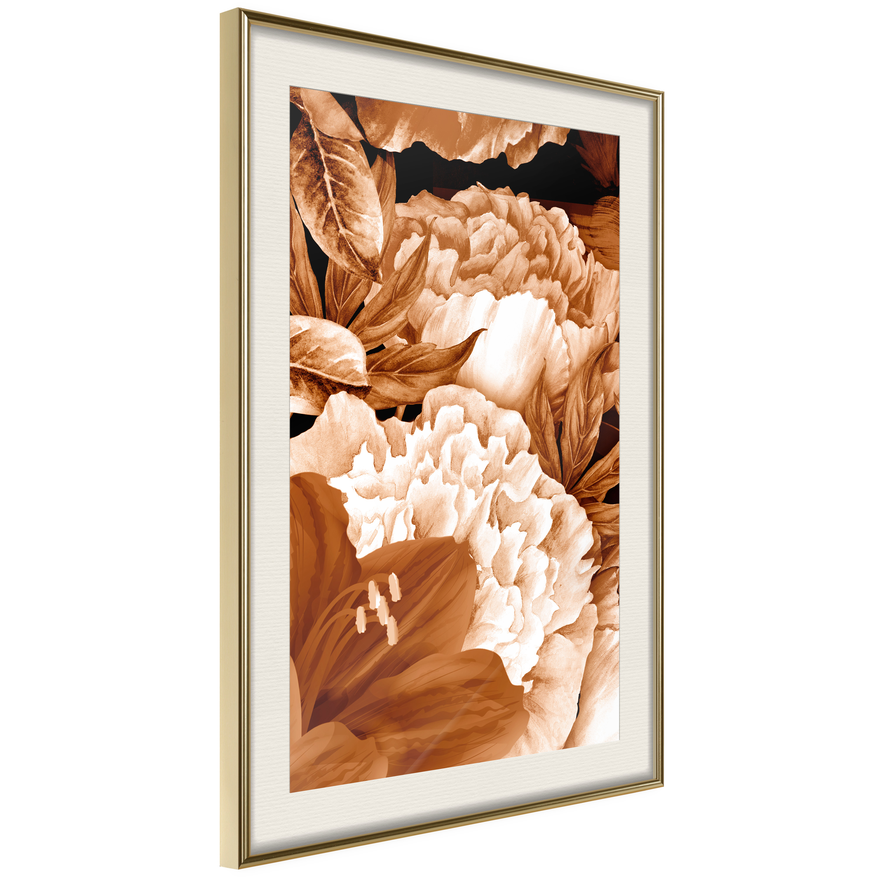 Poster Artgeist Affisch Lilies and Peonies