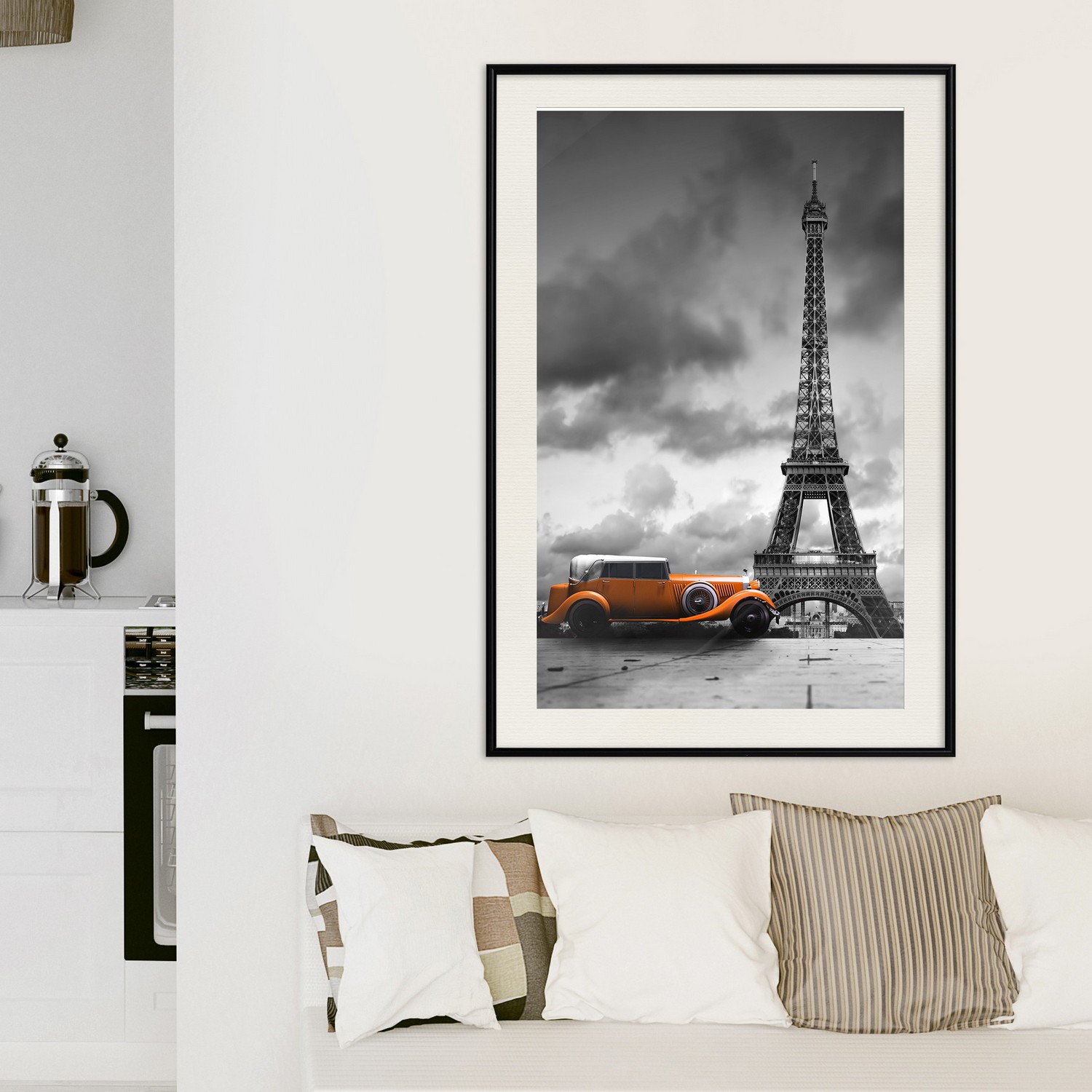 Poster Artgeist Affisch Orange Car