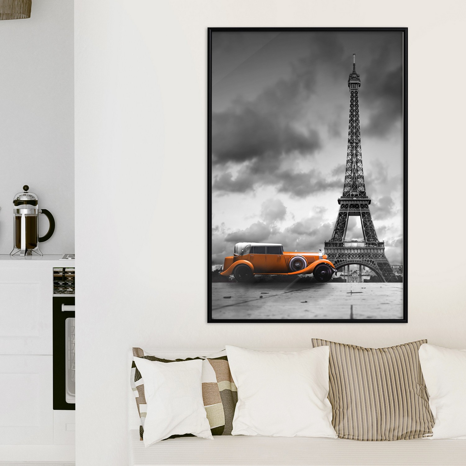 Poster Artgeist Affisch Orange Car