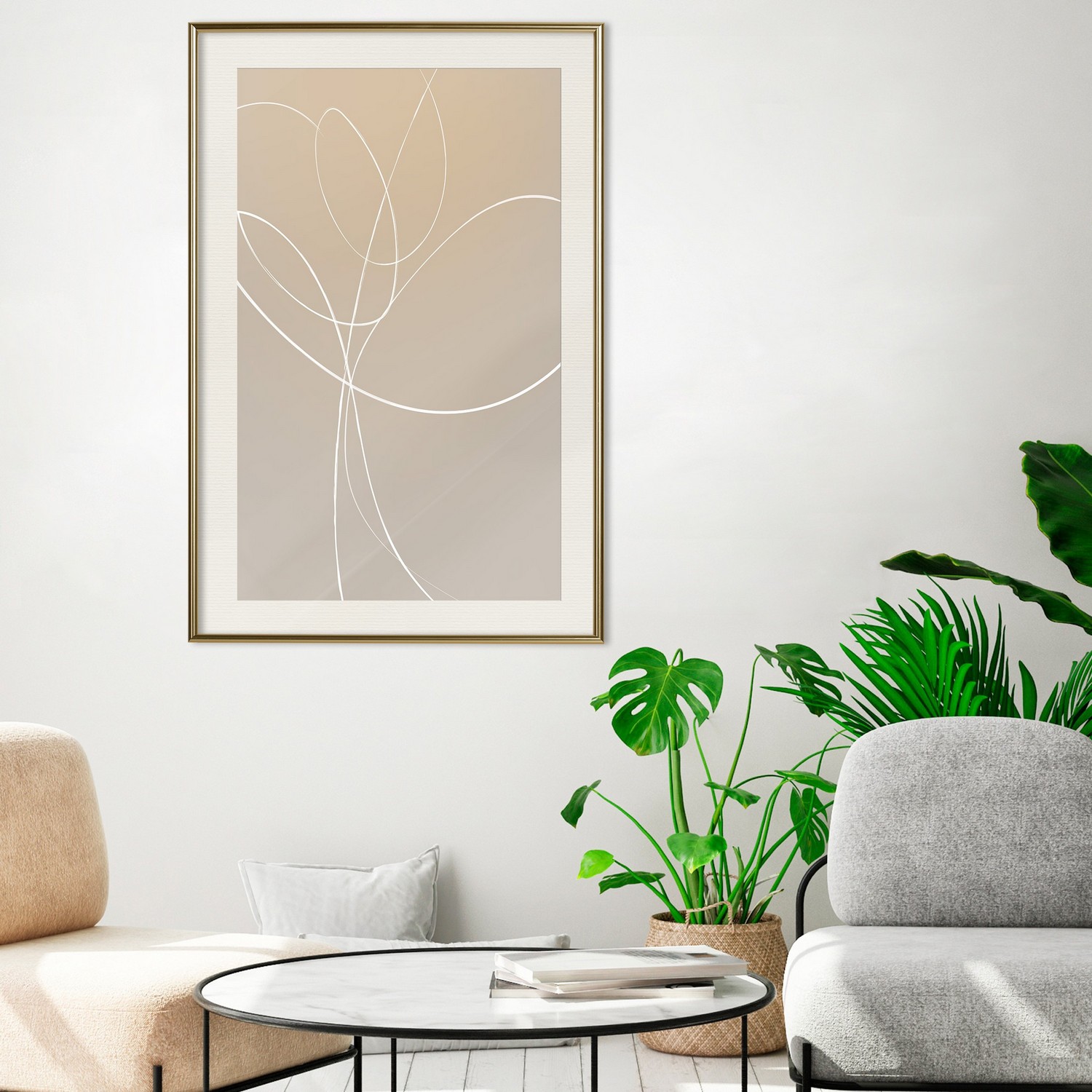 Poster Artgeist Affisch Linear Nature