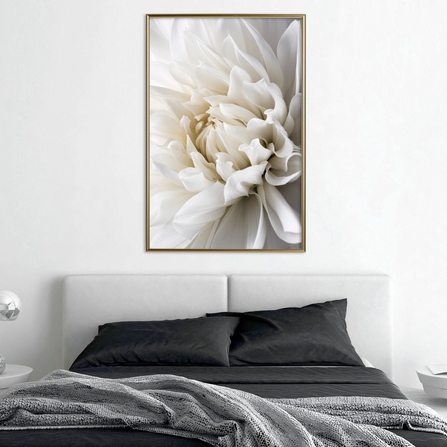 Poster Artgeist Affisch White Dahlia