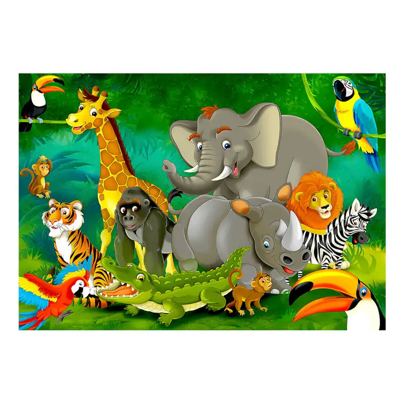 Fototapet Arkiio Självhäftande Colourful Safari