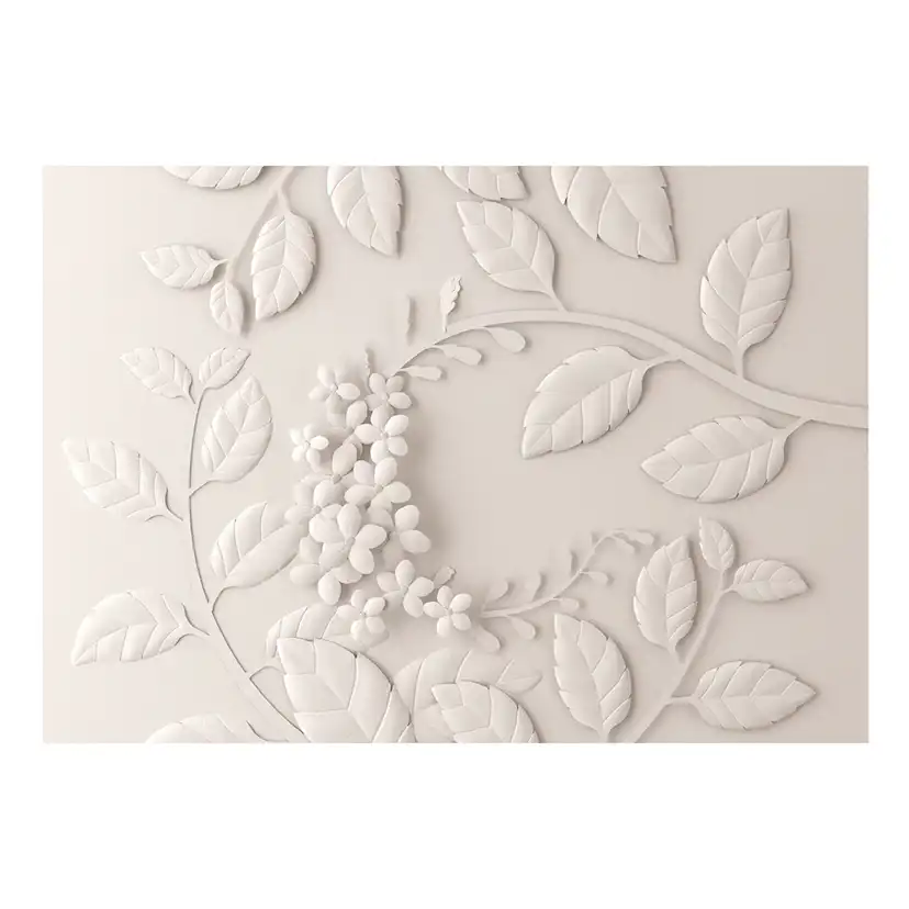 Fototapet Arkiio Paper Flowers Cream