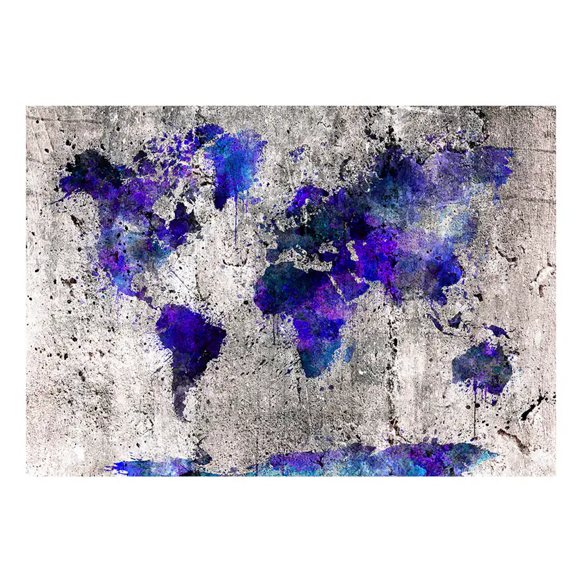 Fototapet Arkiio World Map: Ink Blots