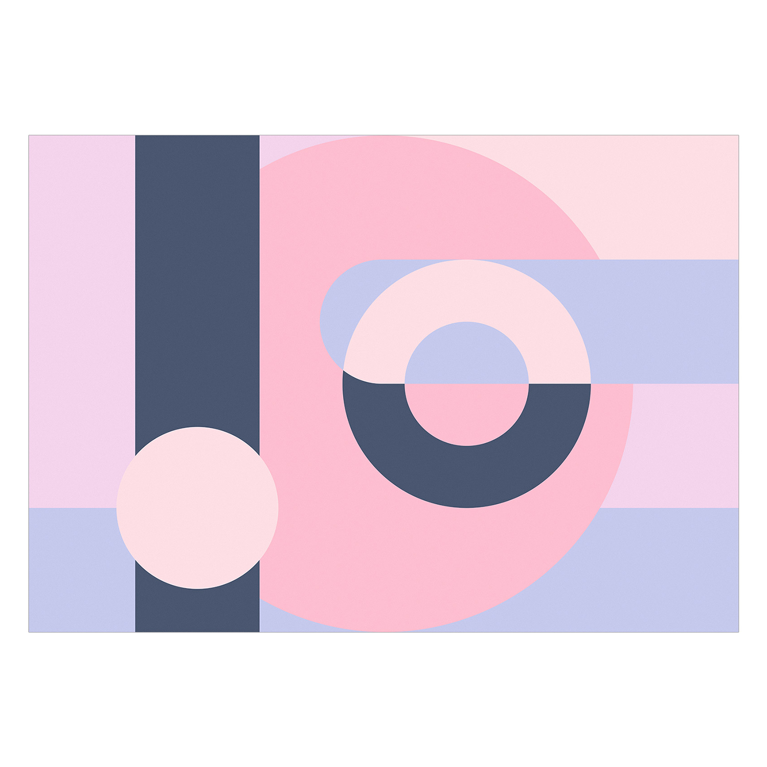 Fototapet Arkiio Geometric Wreath Violet