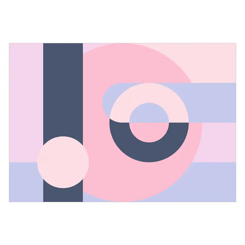 Fototapet Arkiio Geometric Wreath Violet