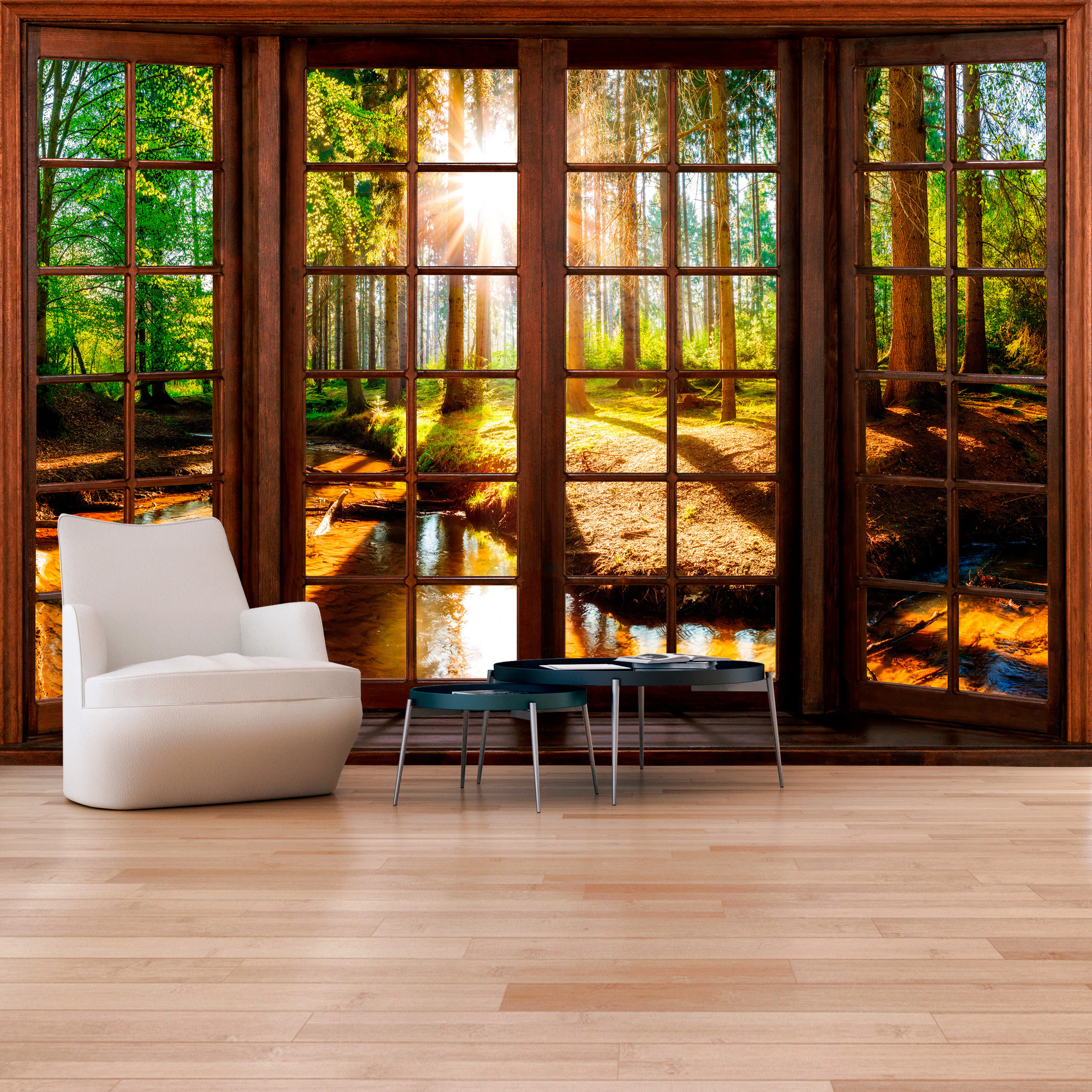 Fototapet Arkiio Självhäftande Forest Terrace