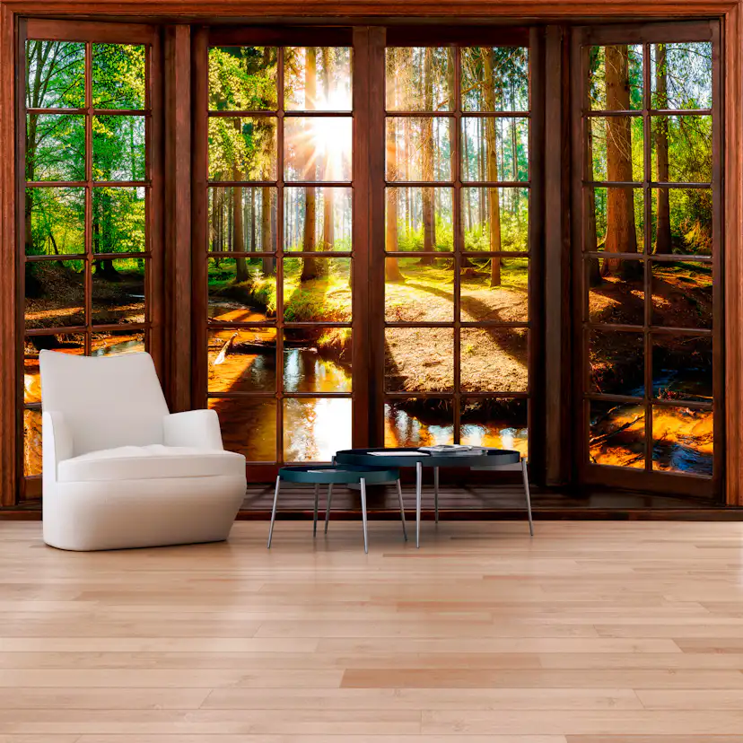 Fototapet Arkiio Självhäftande Forest Terrace