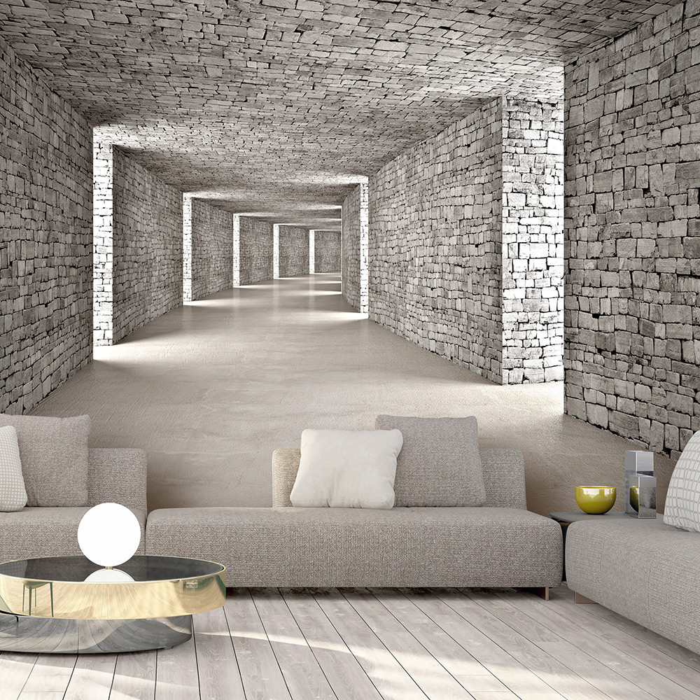 Fototapet Arkiio Mysterious Tunnel Självhäftande