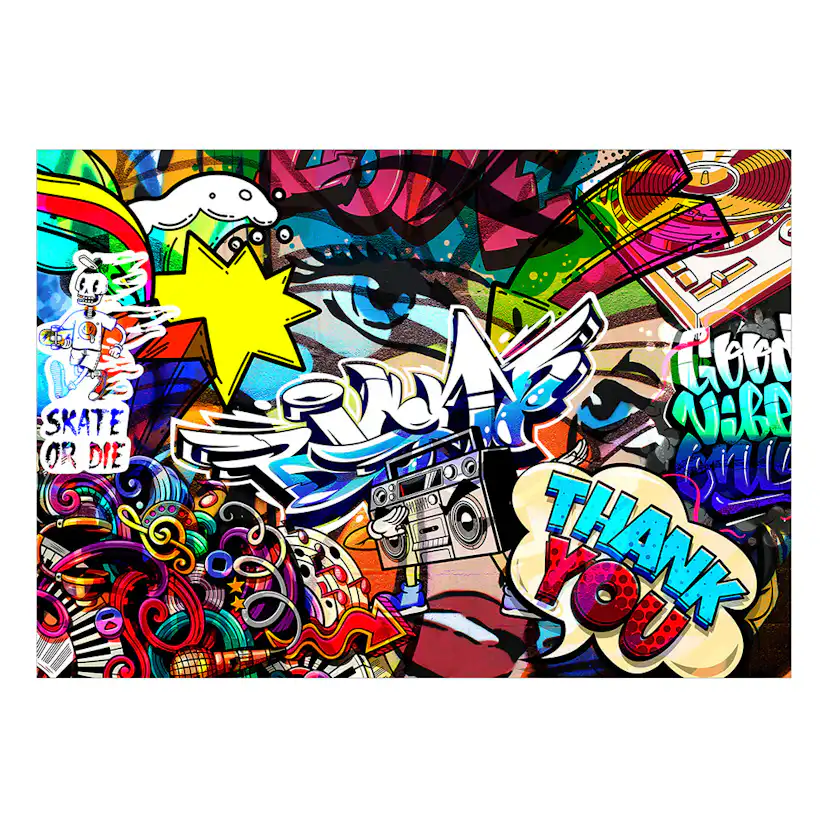 Fototapet Arkiio Metropolia's Language Självhäftande