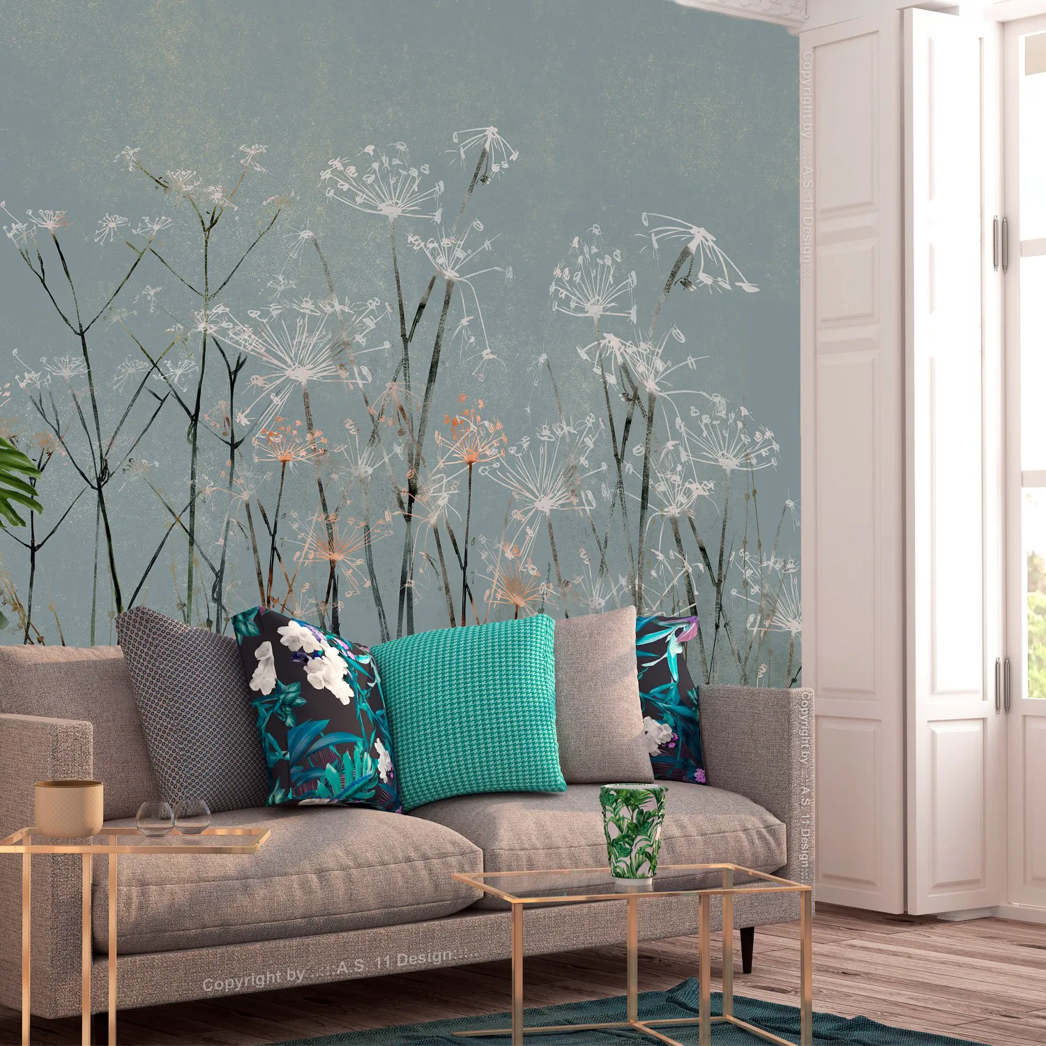 Fototapet Arkiio Garlic Flowers