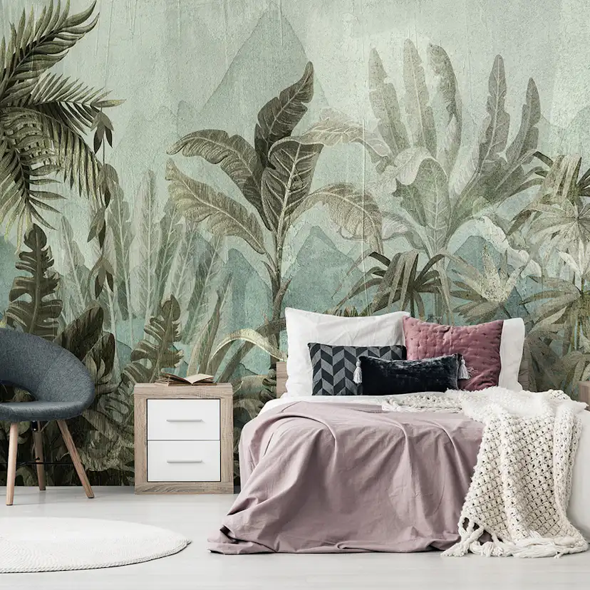 Fototapet Arkiio Mountain Jungle Självhäftande