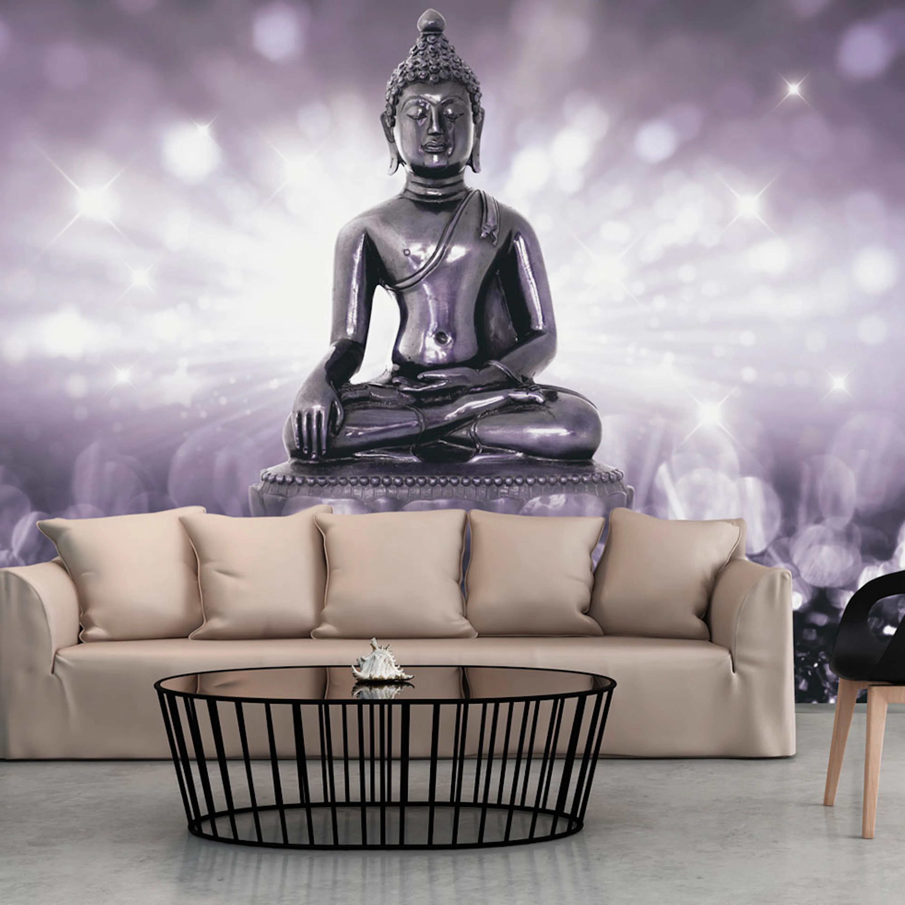 Fototapet Arkiio Självhäftande Amethyst Buddha