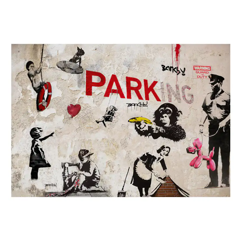 Fototapet Arkiio Banksy Graffiti Collage
