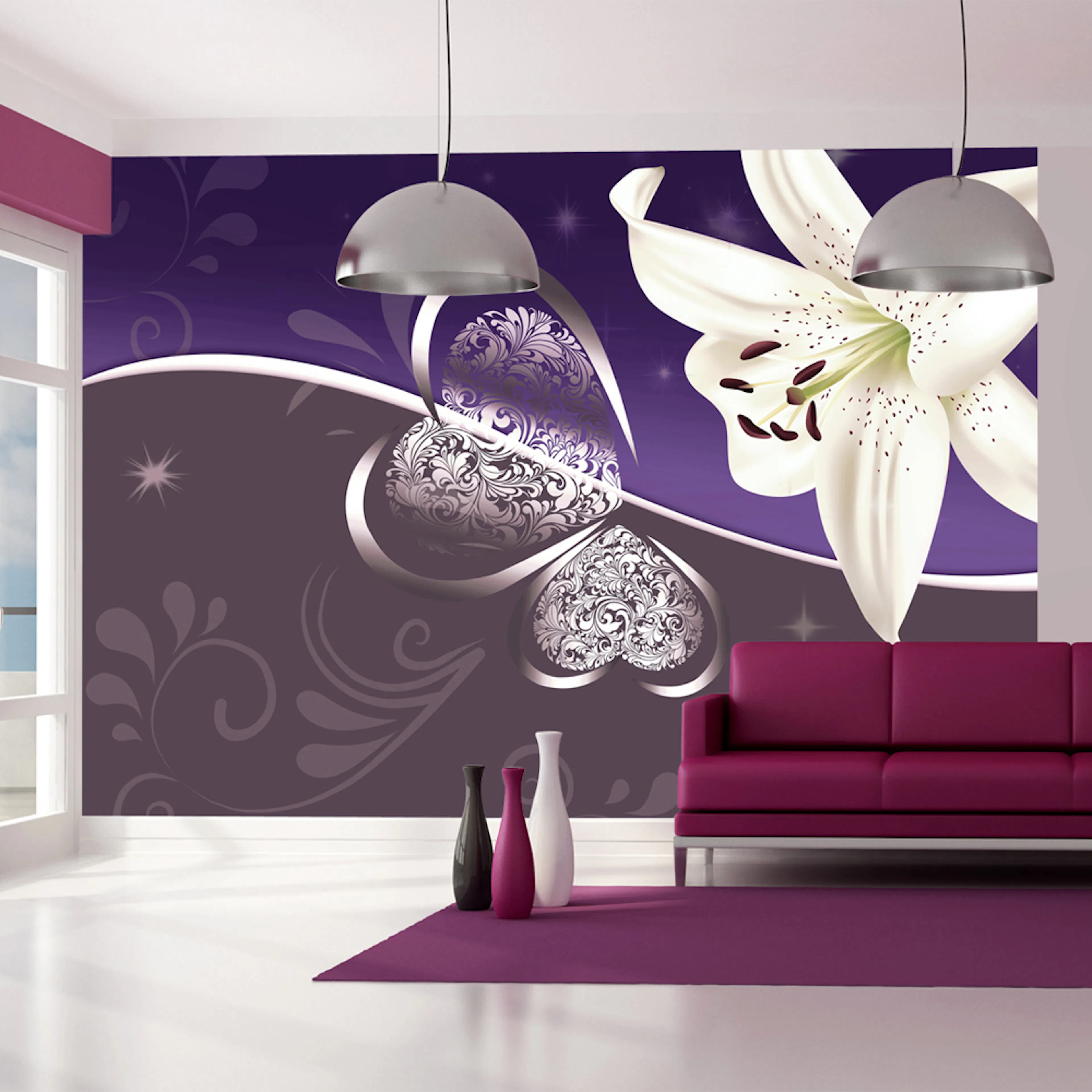 Fototapet Arkiio Lily In Shades Of Violet
