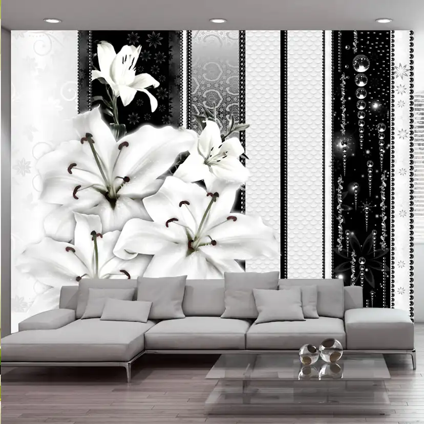 Fototapet Arkiio Crying Lilies In White