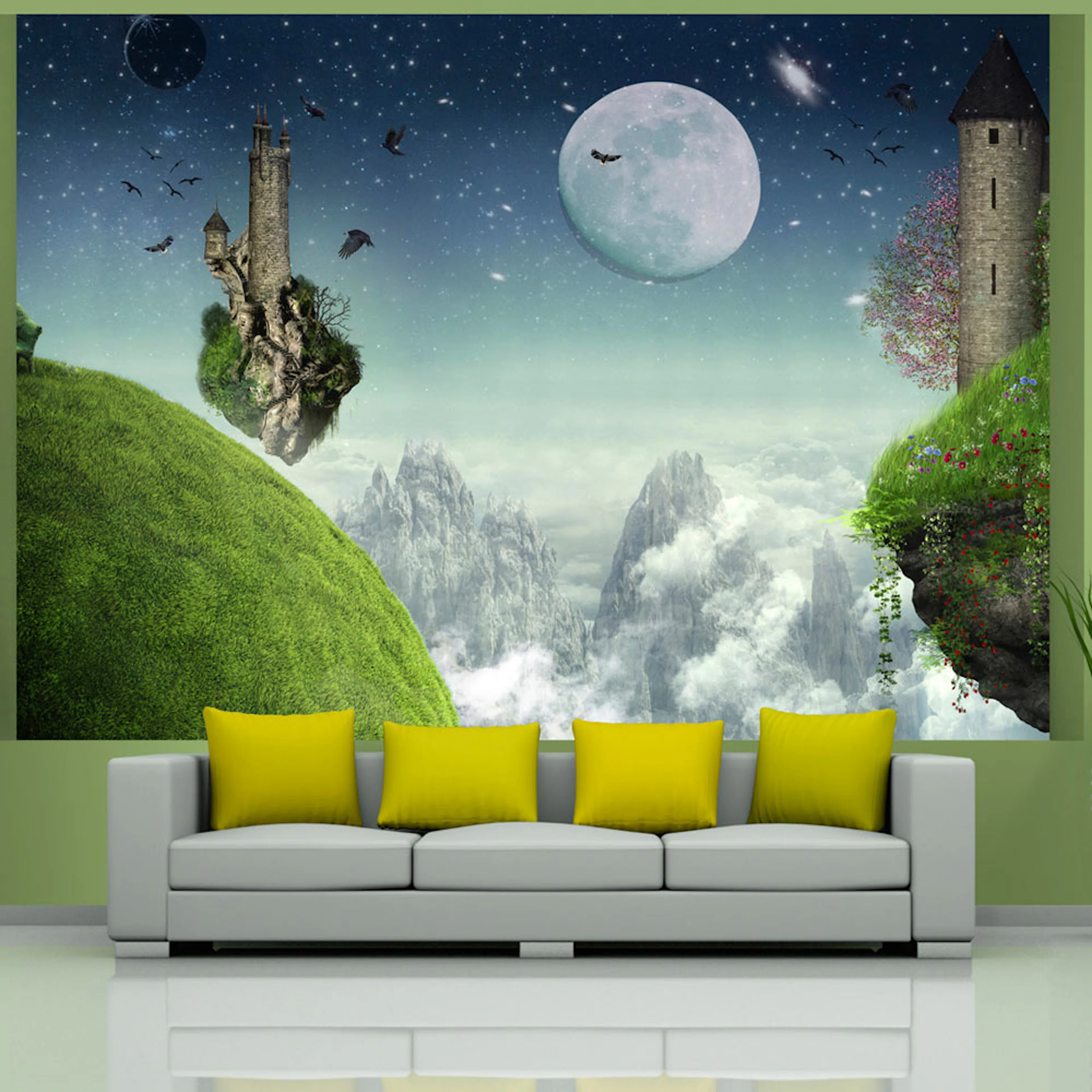 Fototapet Arkiio Flight Over The Mountains