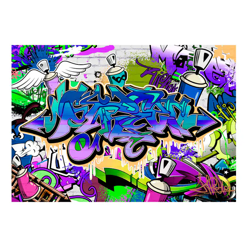 Fototapet Arkiio Graffiti: Violet Theme