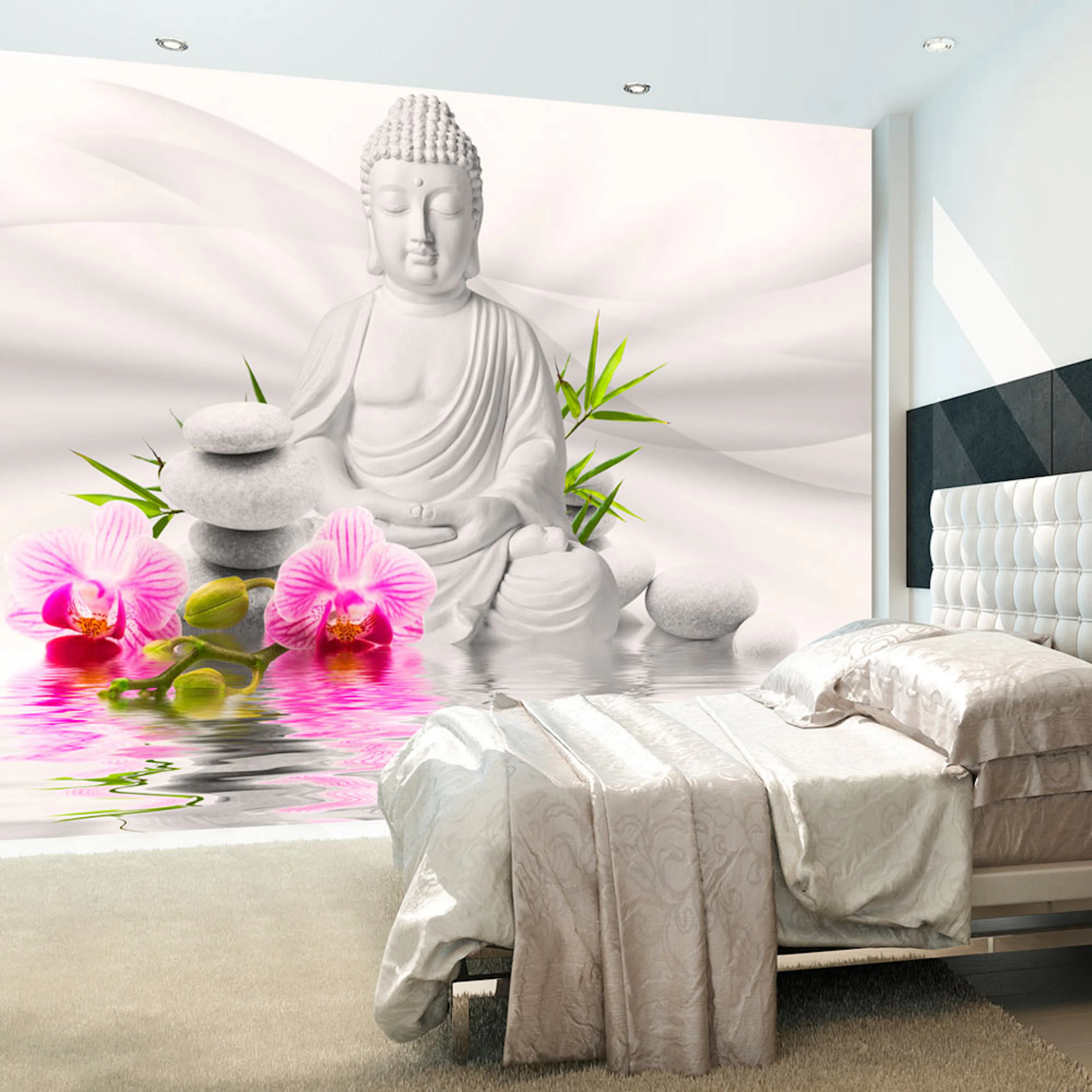 Fototapet Arkiio Buddha And Orchids
