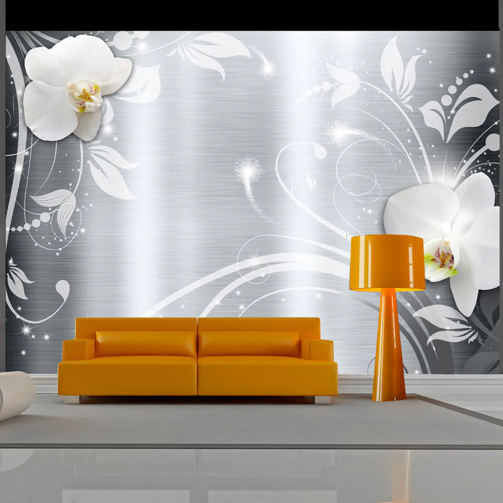 Fototapet Arkiio Orchids On Steel