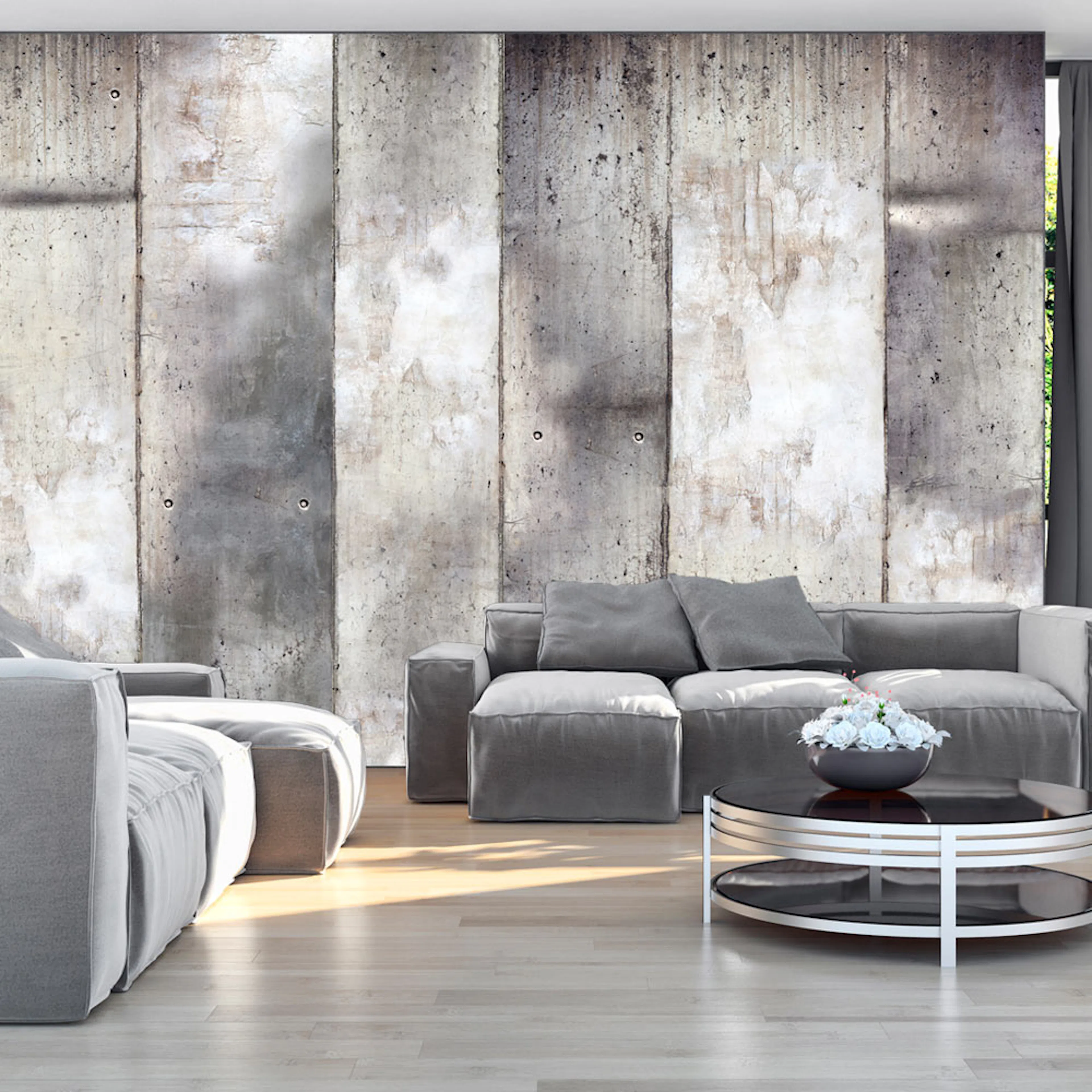 Fototapet Arkiio Självhäftande Gray Stripes