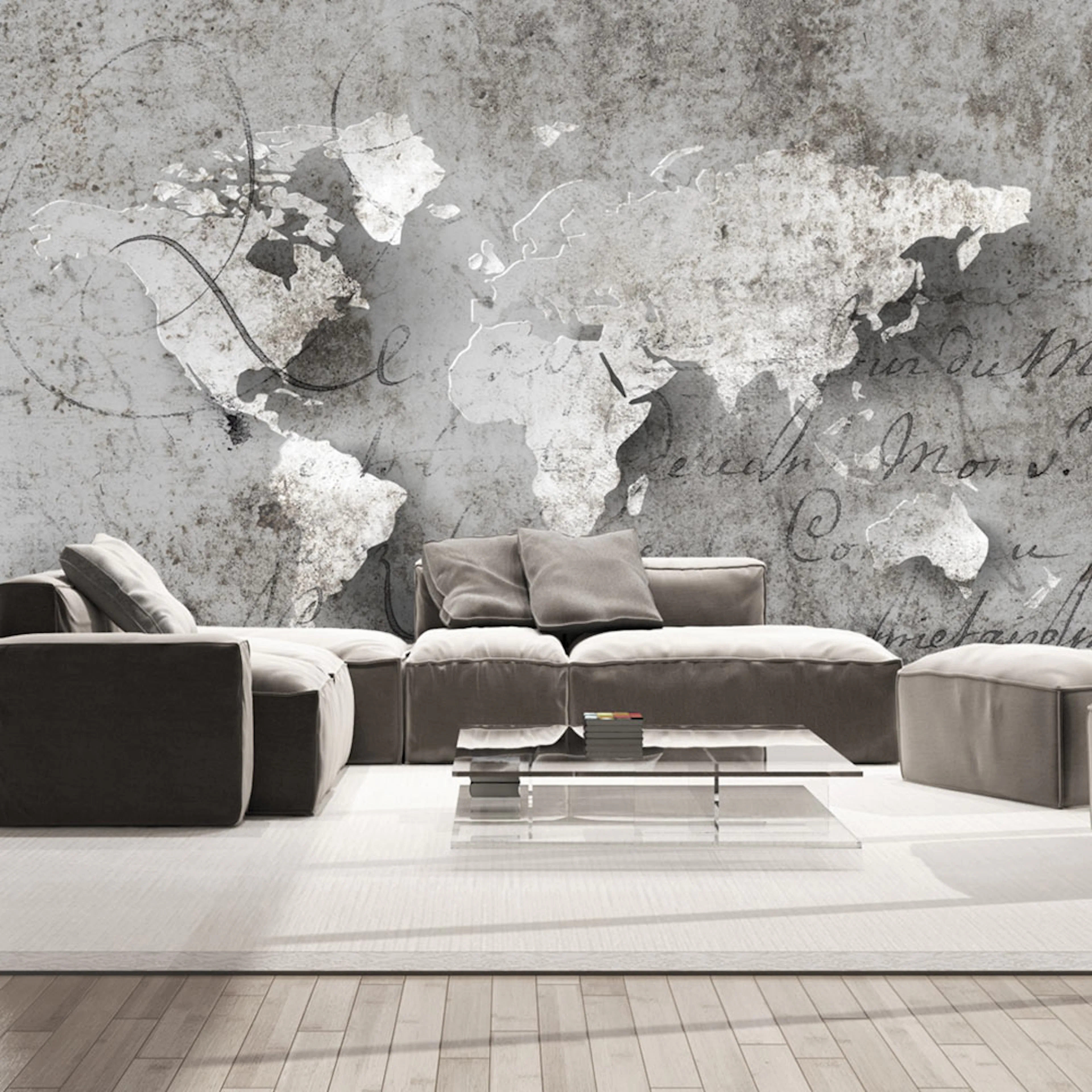 Fototapet Arkiio Map And Letter