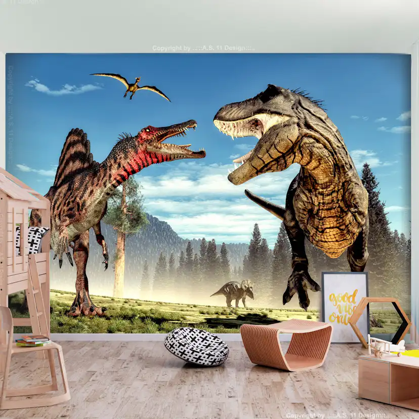 Fototapet Arkiio Fighting Dinosaurs