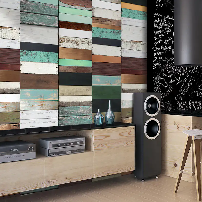 Fototapet Arkiio Wooden structure 50x1000 cm