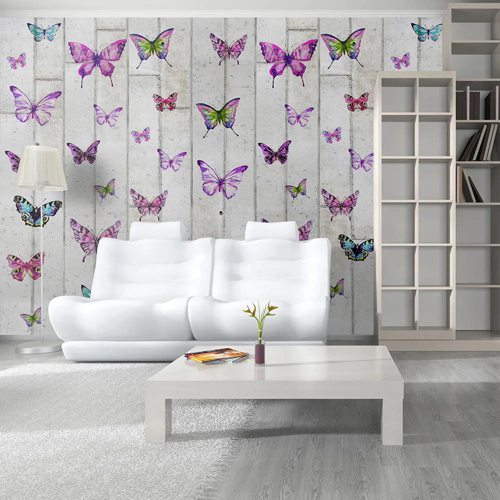 Fototapet Arkiio Butterflies and Concrete 50x1000 cm