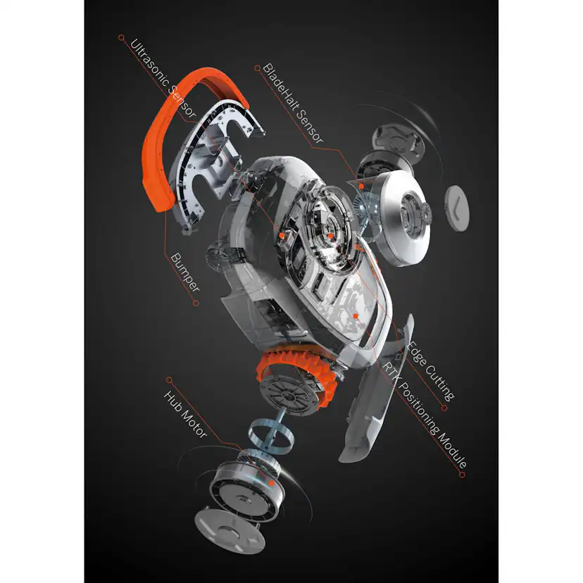 Robotgräsklippare Segway Navimow H800E Utan Slinga