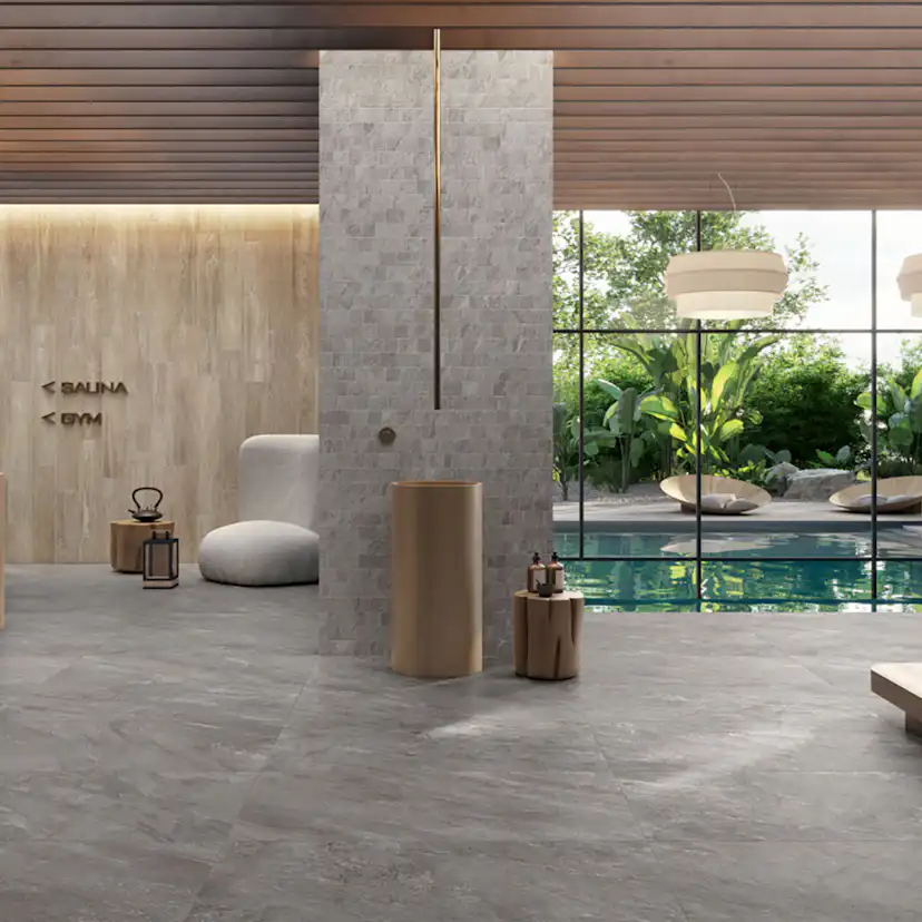 Klinker Lhådös Stone 30x60 cm Mörkgrå