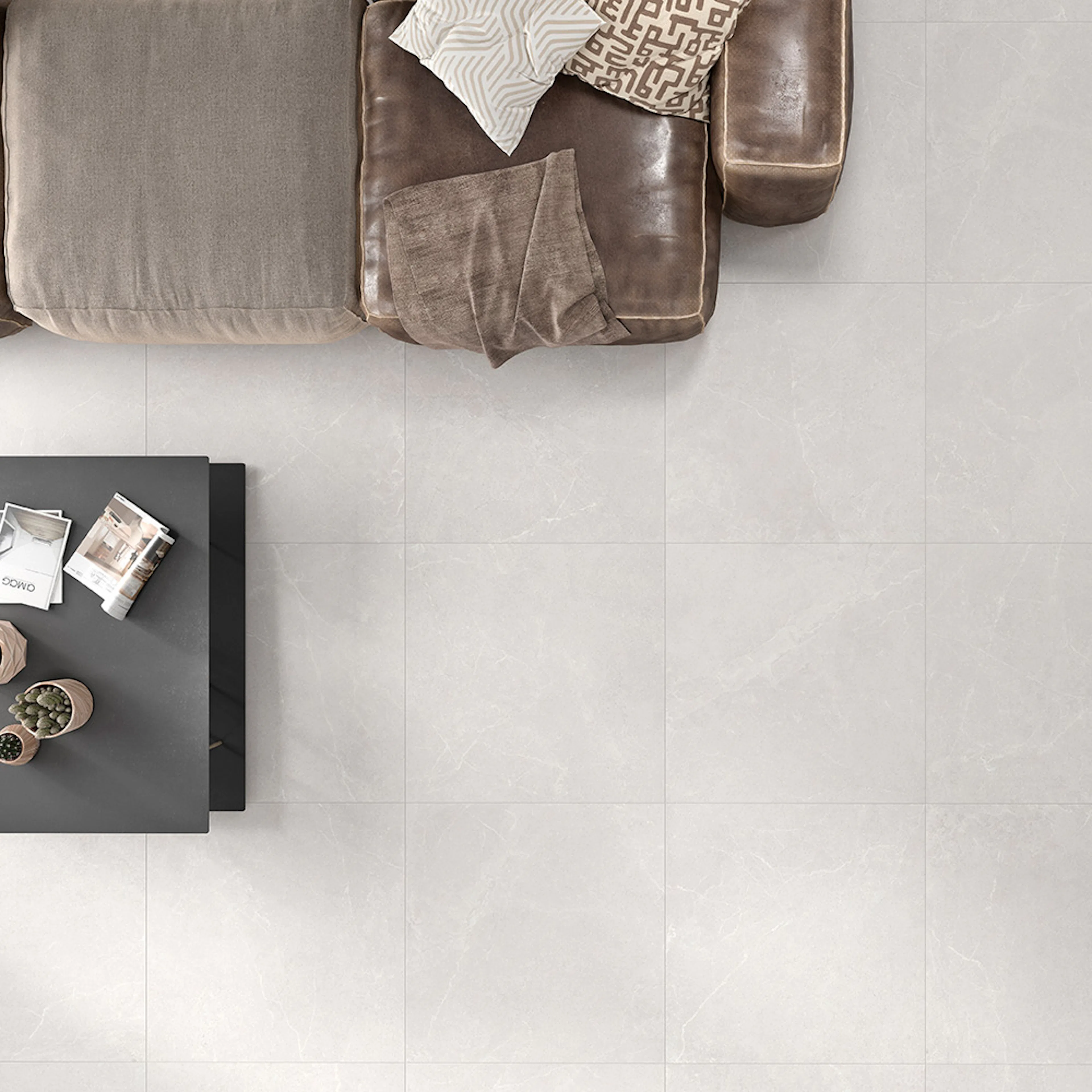 Klinker Tenfors Storm White 90x90 cm