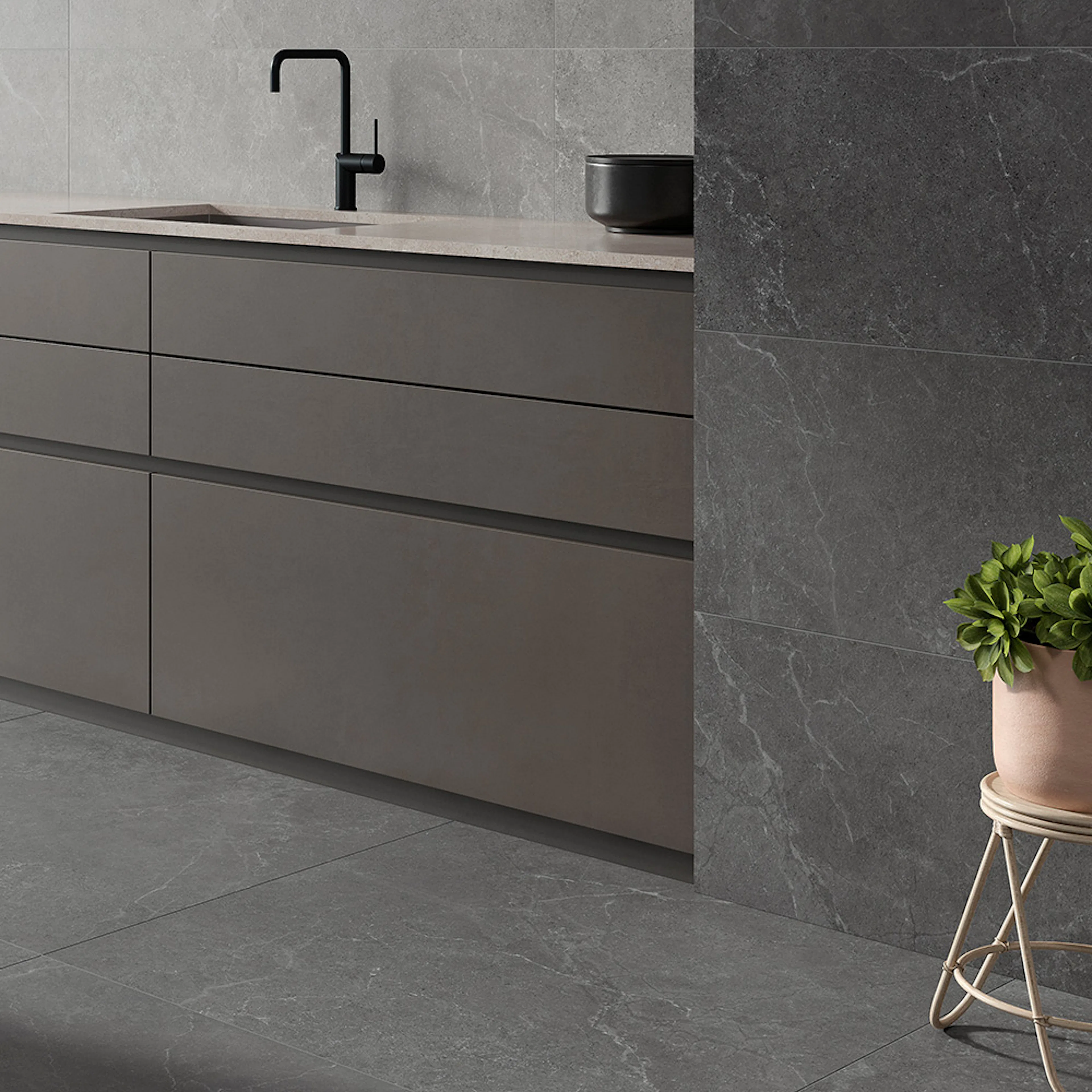 Klinker Tenfors Storm Cloud 90x90 cm