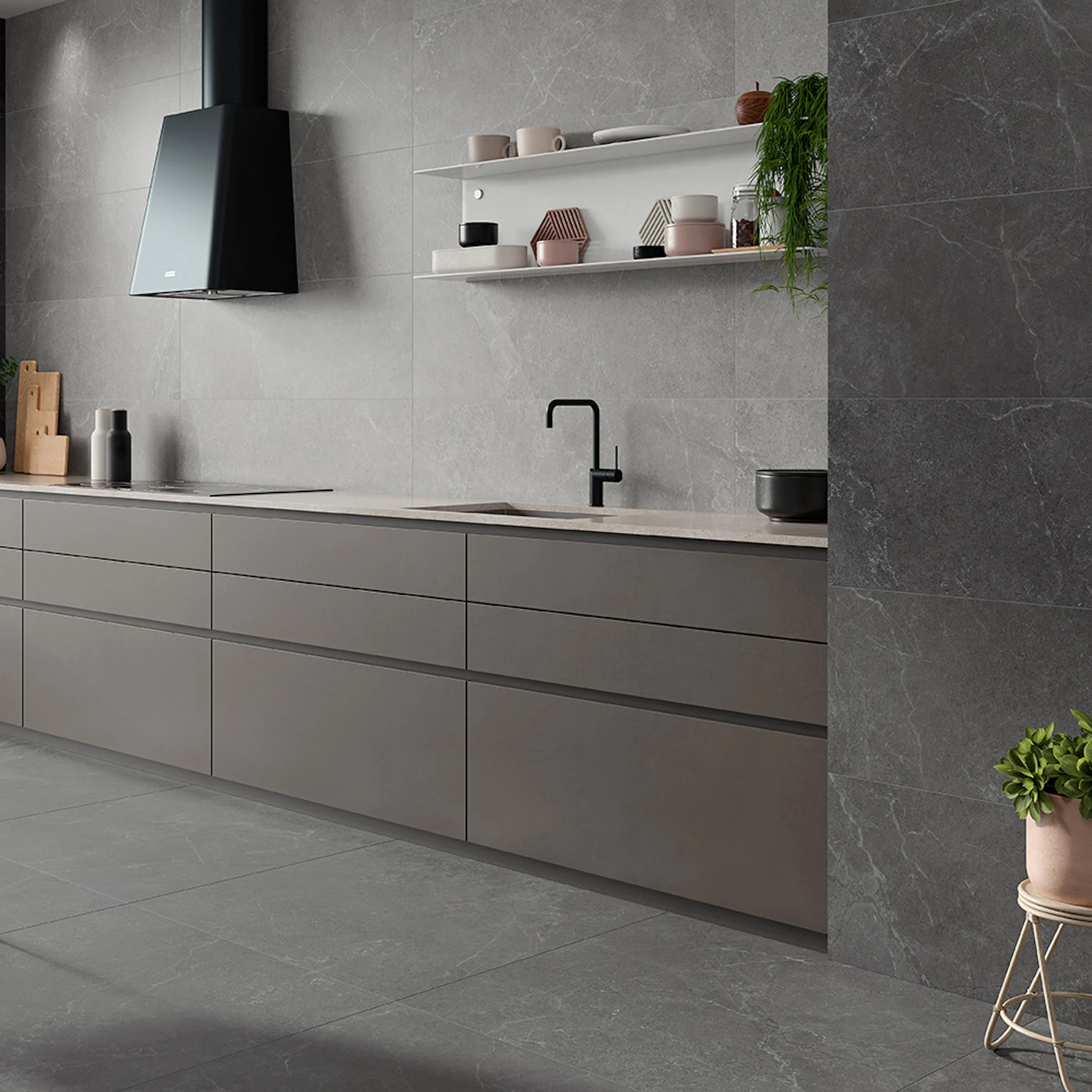 Klinker Tenfors Storm Cloud 120x120 cm