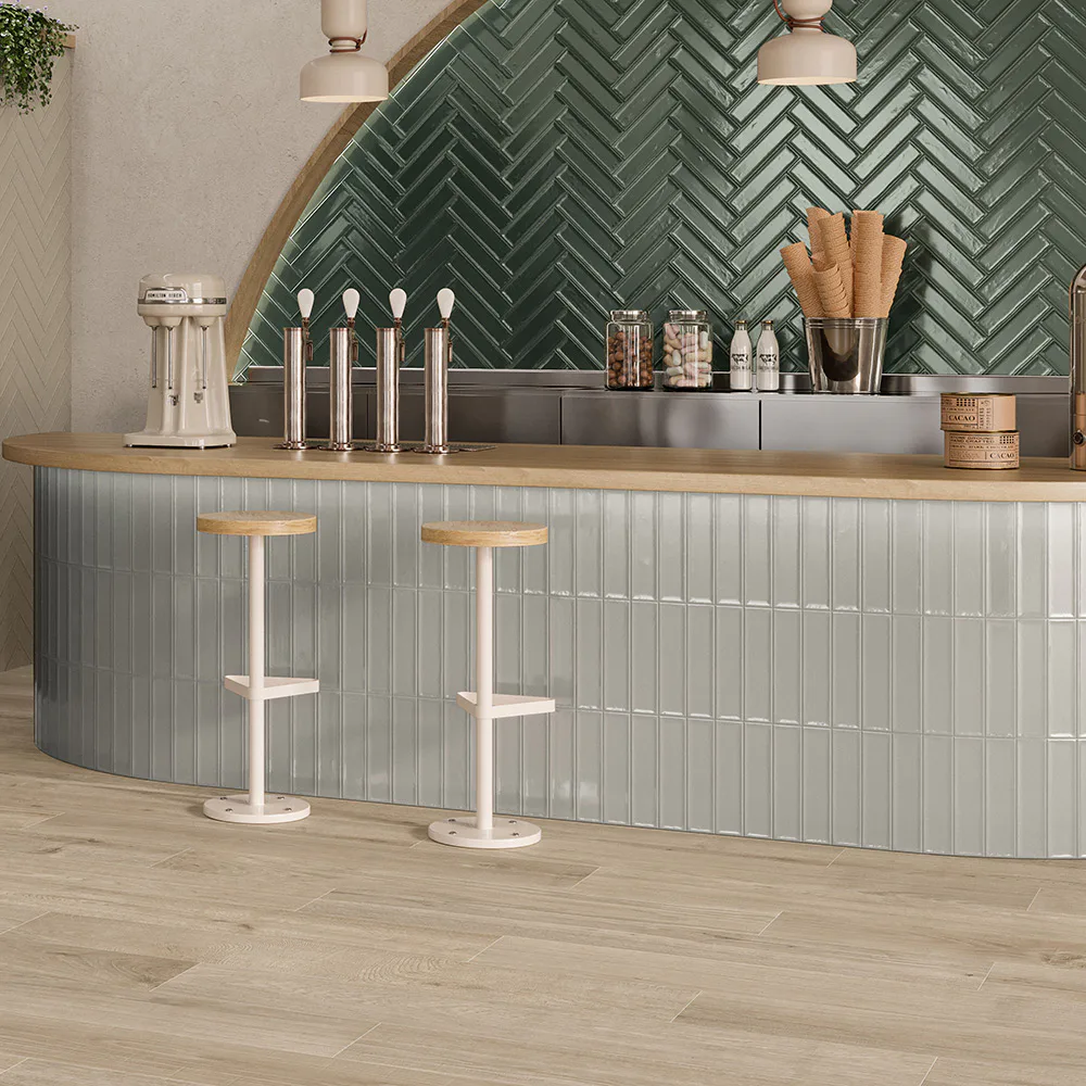 Kakel Tenfors Jewell Pearl Blank 7,5x30 cm