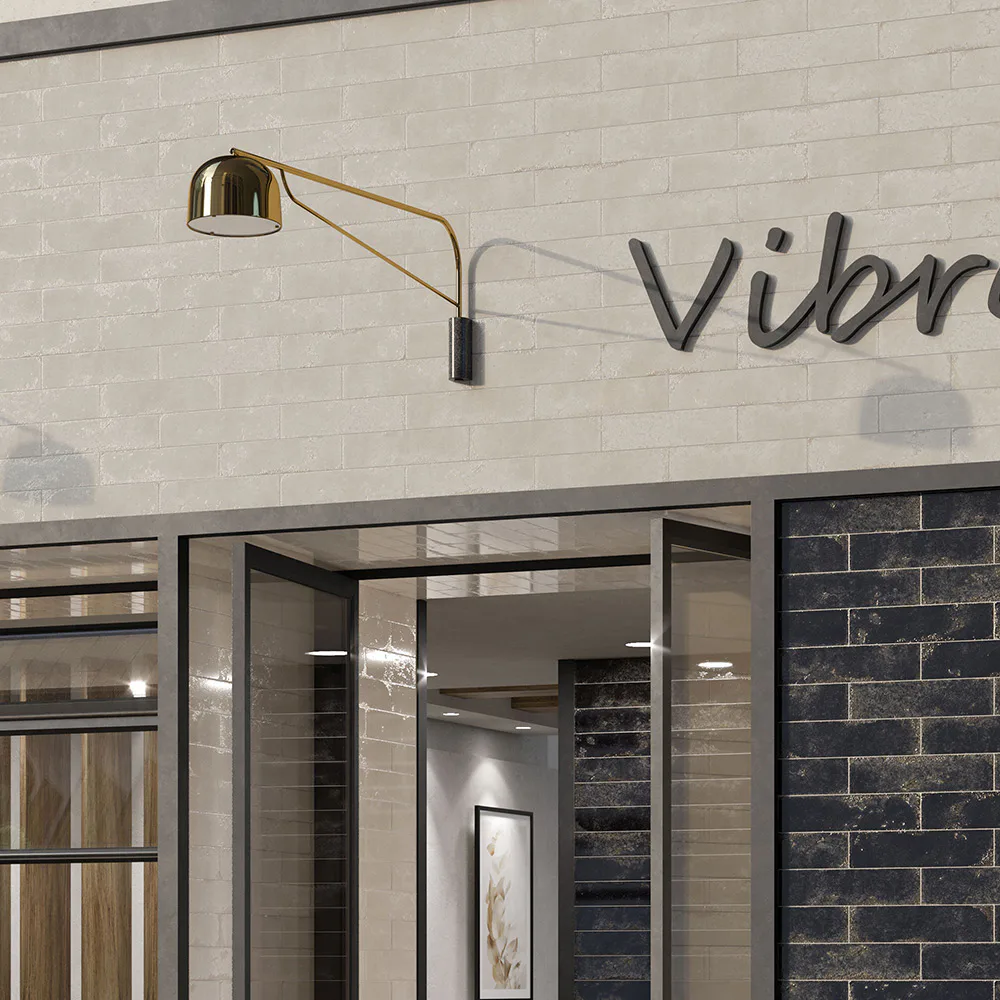 Kakel Tenfors Vibrant White Blank 7x28 cm