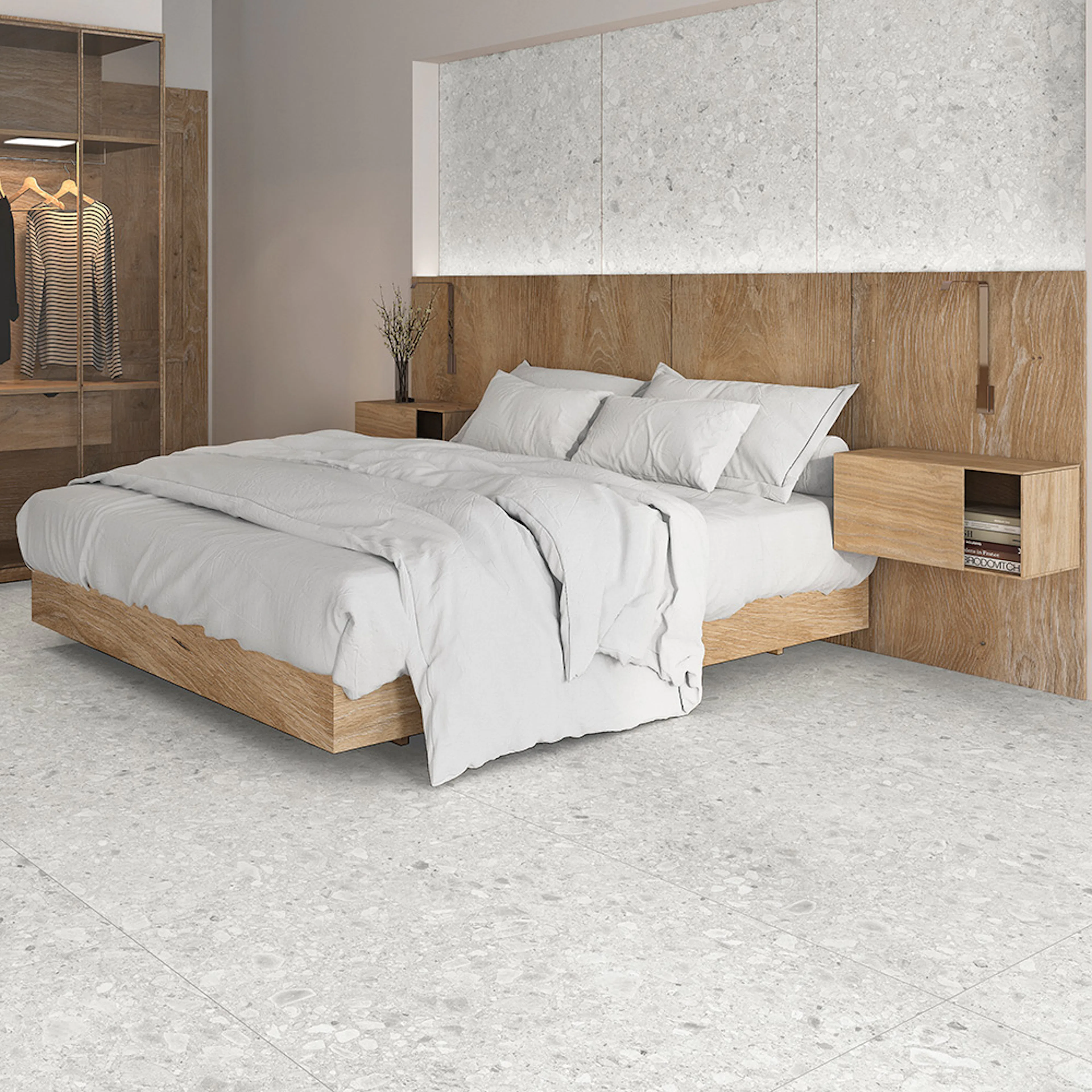 Klinker Tenfors Flodsten Snow 90x90 cm