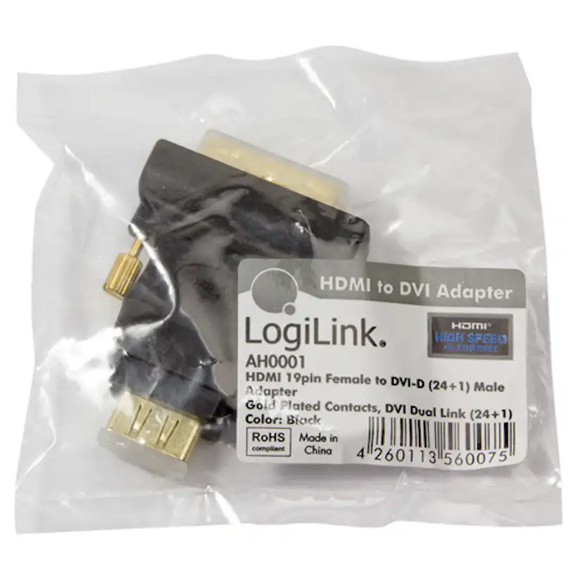 HDMI-hona till DVI-D-hane LogiLink