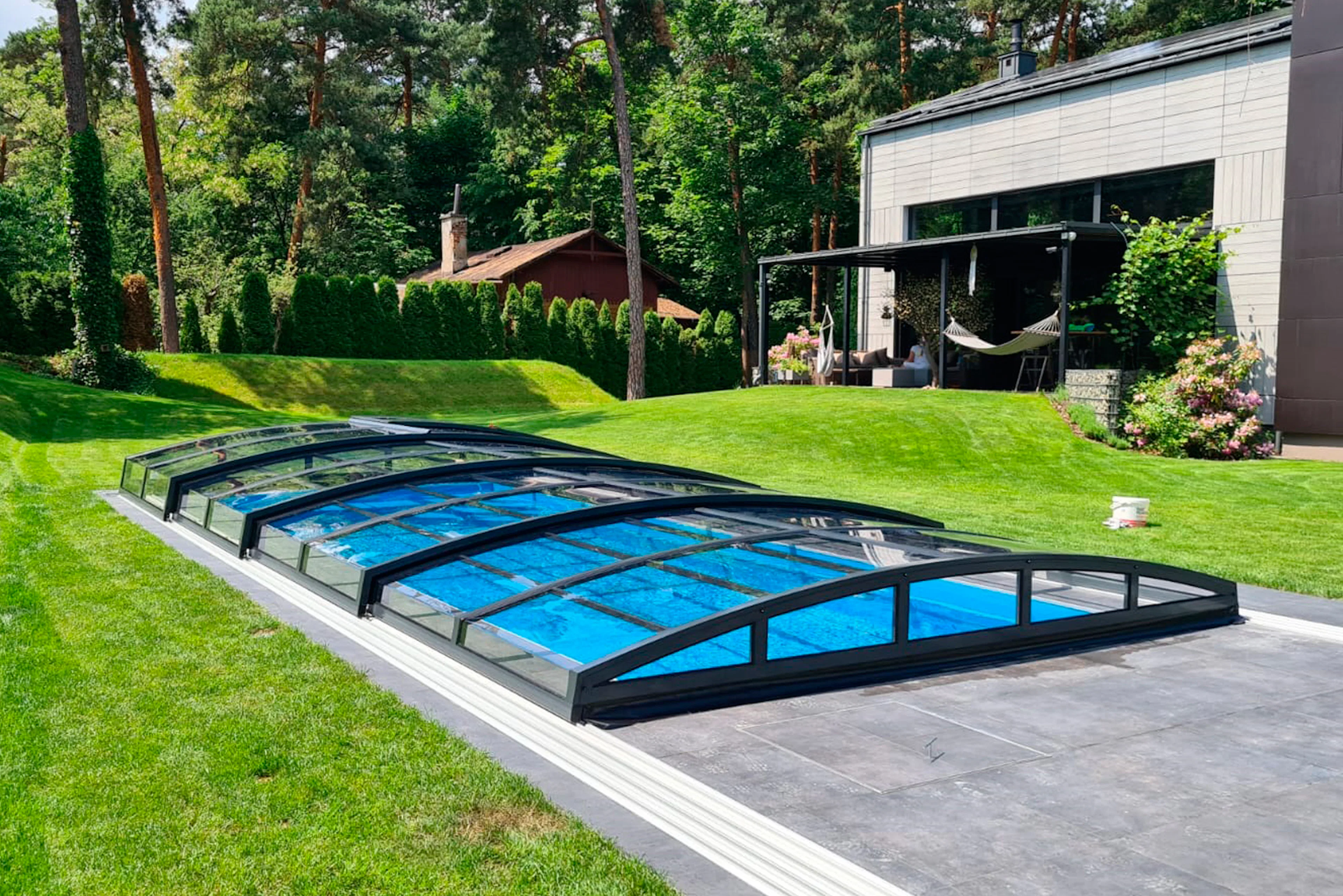 Pooltak Nordenspa Lowline 4,20 x 8,61 Klarplast