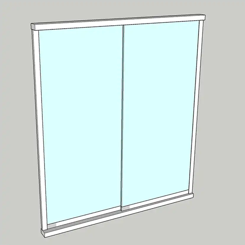 Skjutparti Allvy TuttoVetro Slide 2-Delad