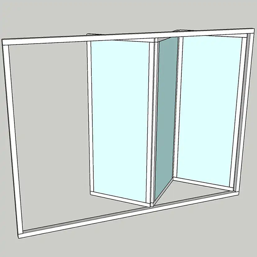 Vikparti Allvy Sunroom s75 3-Glas 3-Delad