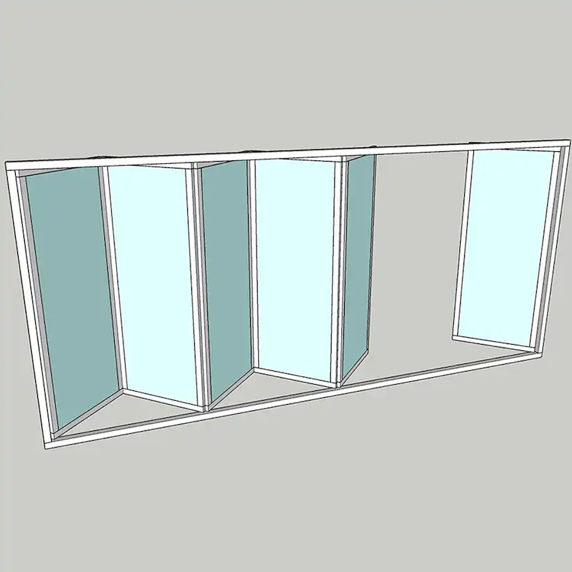Vikparti Allvy Sunroom s75 3-Glas 6-Delad