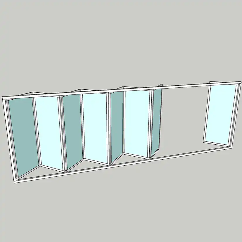 Vikparti Allvy Sunroom s75 3-Glas 8-Delad
