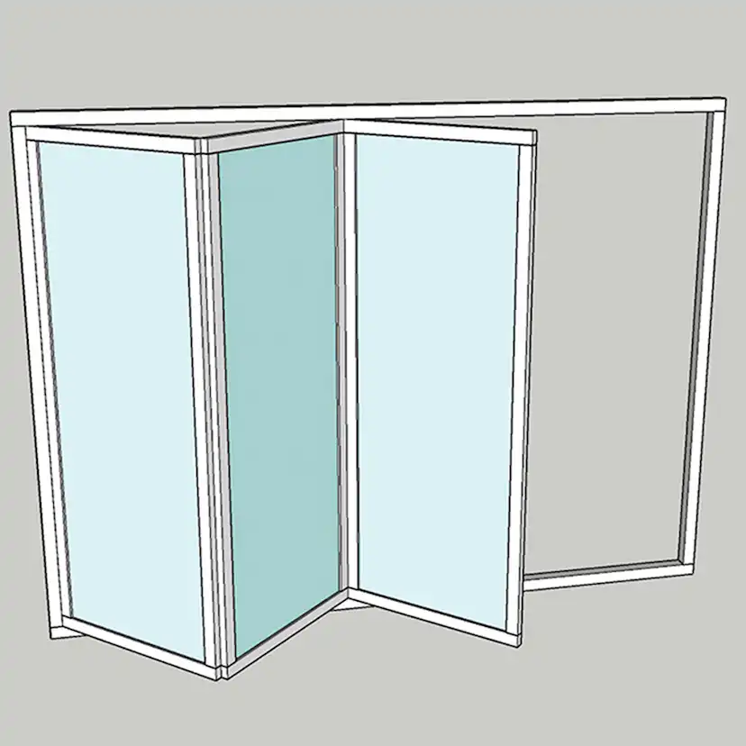 Vikparti Allvy Sunroom s75 3-Glas 3-Delad