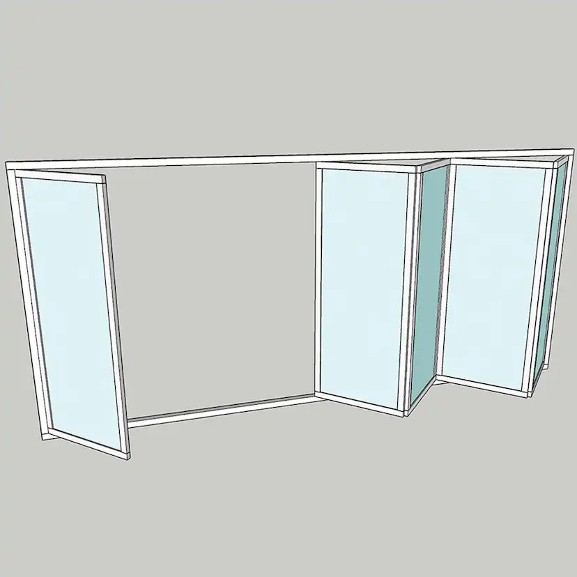 Vikparti Allvy Sunroom s75 3-Glas 5-Delad